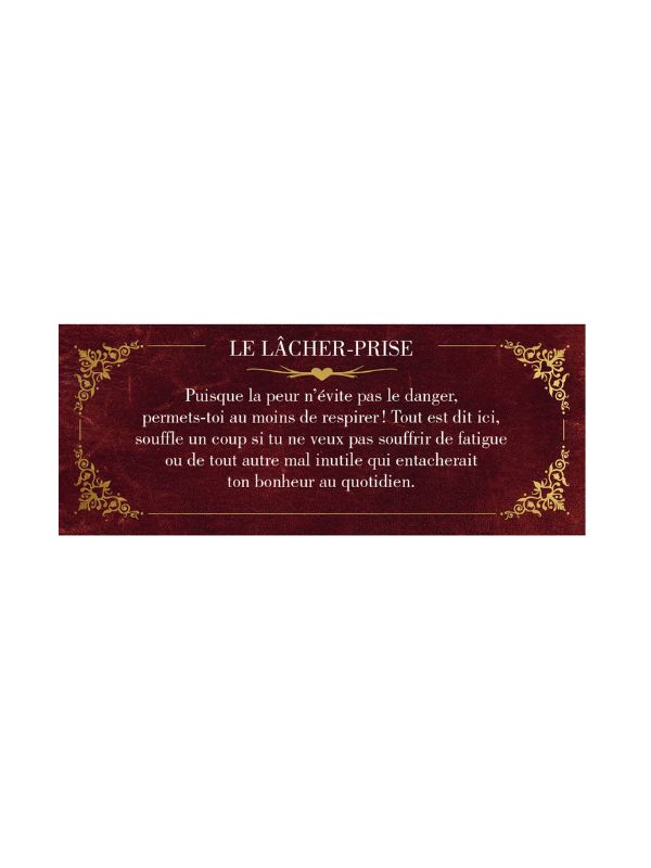 Carte message du petit oracle "Dis-moi que tu m'aimes" sur le lâcher-prise.