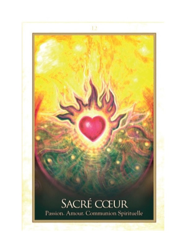 Carte oracle du Sacré Coeur de l'oracle de Gaïa de Toni Carmine Salerno.