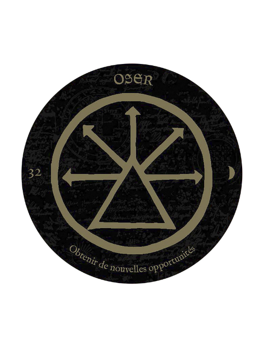 Carte oracle "Oser" - obtenir de nouvelles opportunités - de l'oracle des symboles magiques.