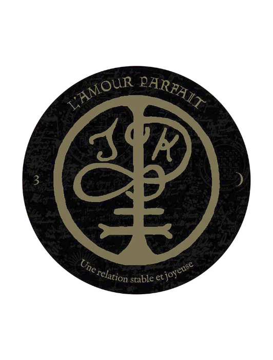 Carte oracle "L'amour parfait" - Une relation stable et joyeuse - de l'oracle des symboles magiques.