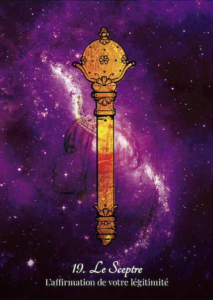 Carte Le Sceptre "L'affirmation de votre légitimité" de l'oracle de la souveraineté.