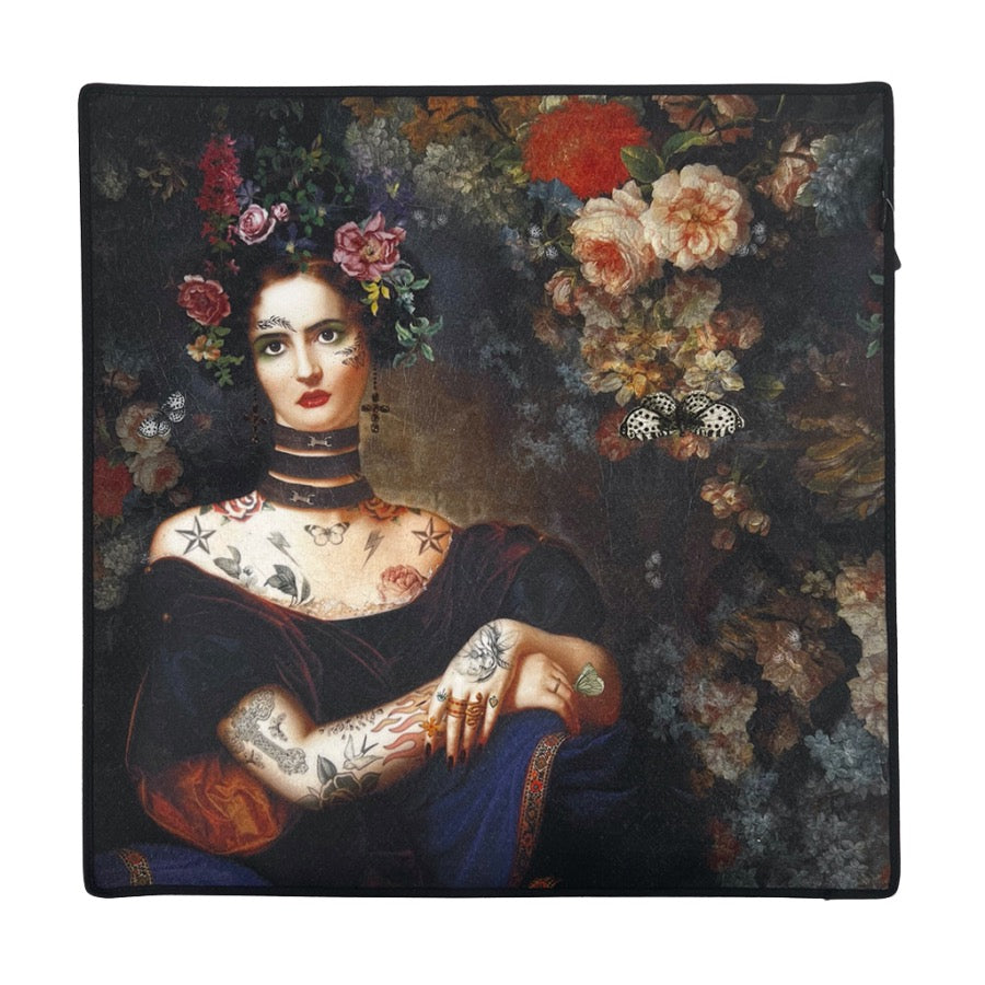 Tapis de tirage pour tarots et oracles "Loulou" par la créatrice Voglio Bene.