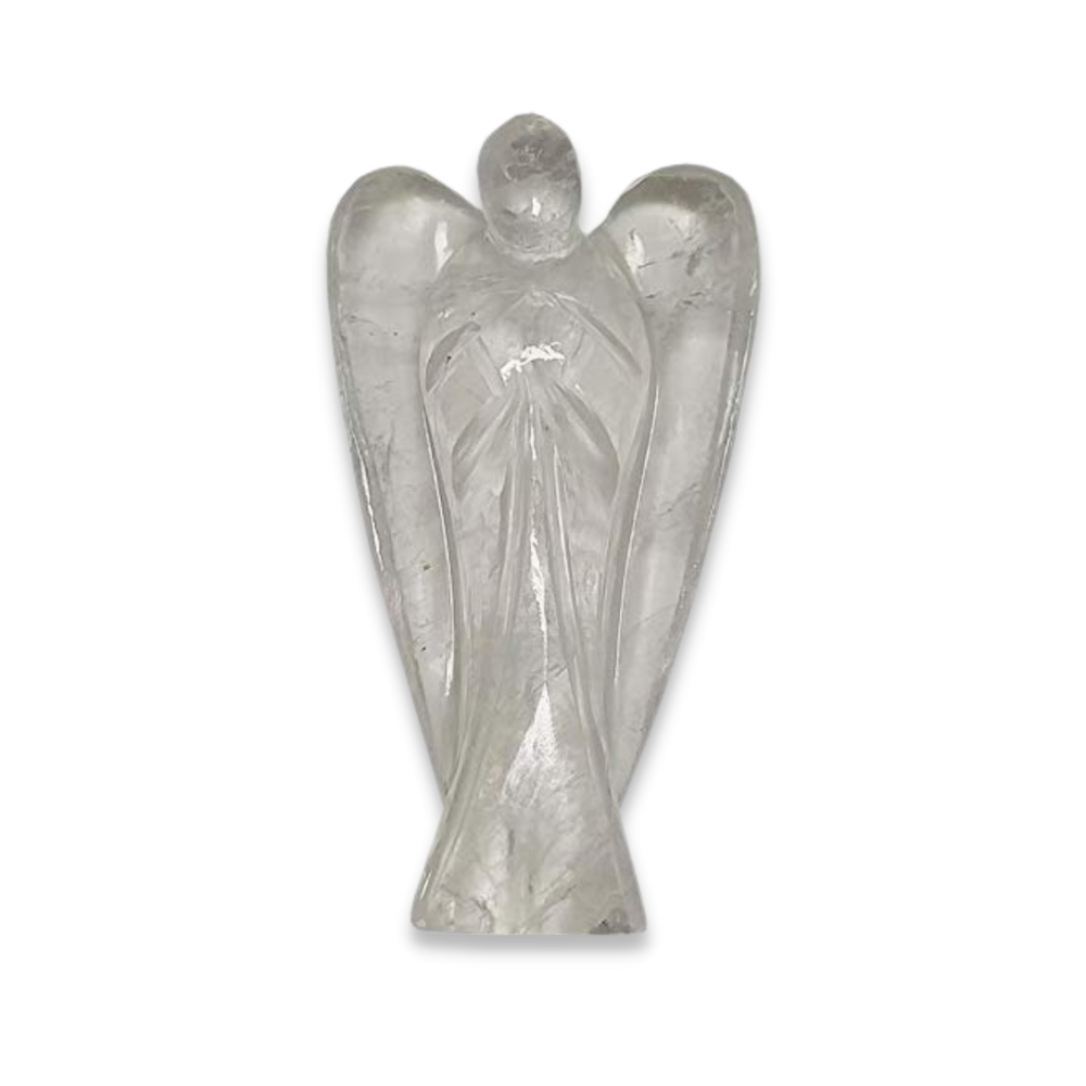 Ange en cristal de roche pour paix et clarté - Décoration spirituelle