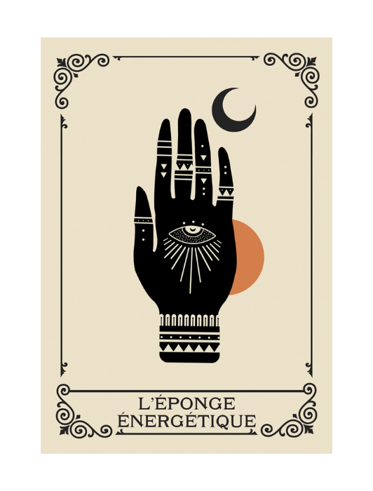 Carte oracle de l'éponge énergétique, de l'oracle du cri des âmes. 