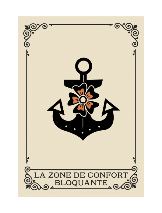 Carte oracle de la zone de confort bloquante, de l'oracle du cri des âmes. 