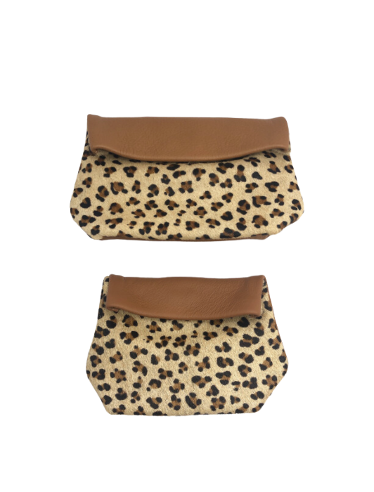 PORTE-MONNAIE LEOPARD ET CAMEL