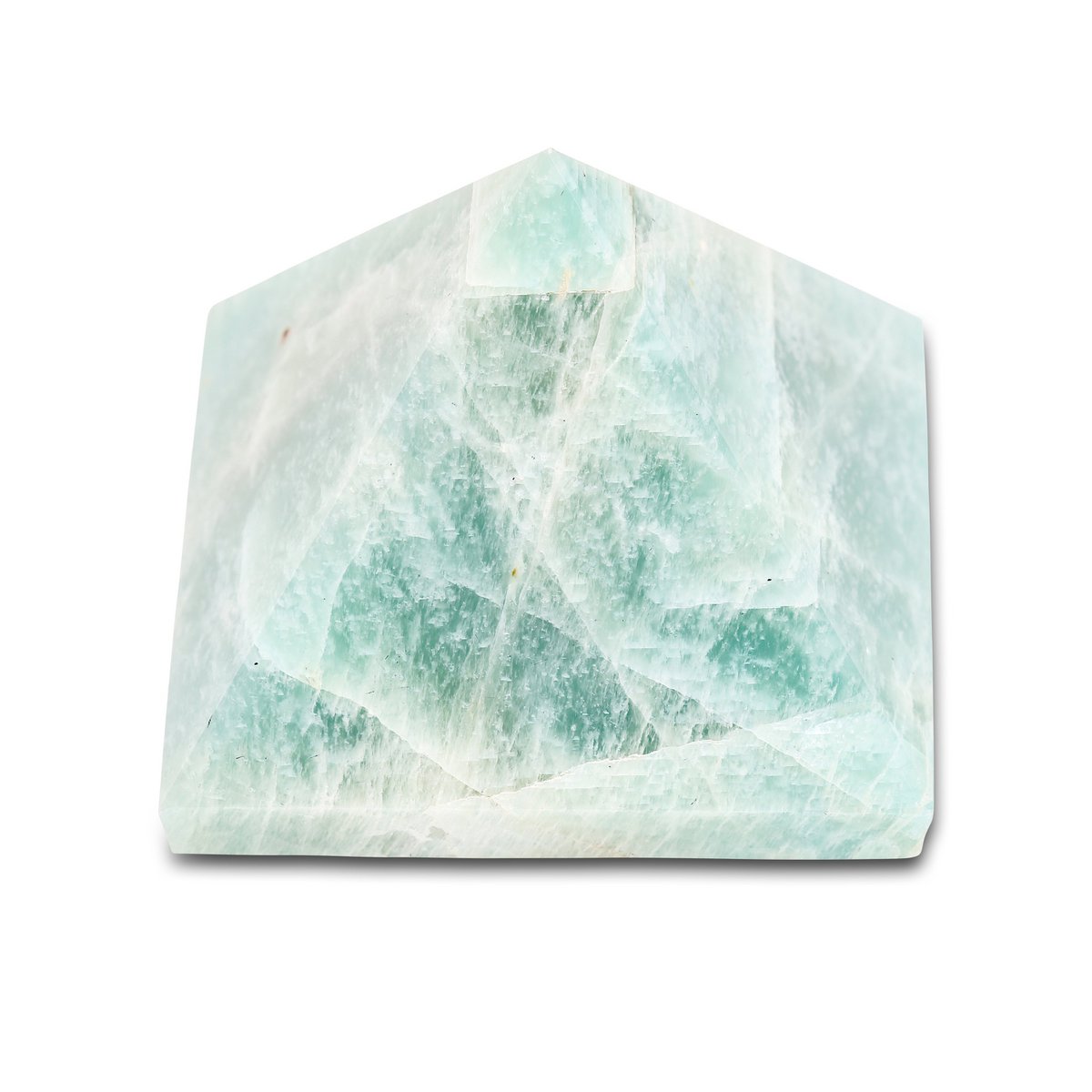 Pyramide en amazonite pour harmoniser les énergies et apporter joie et paix à votre intérieur